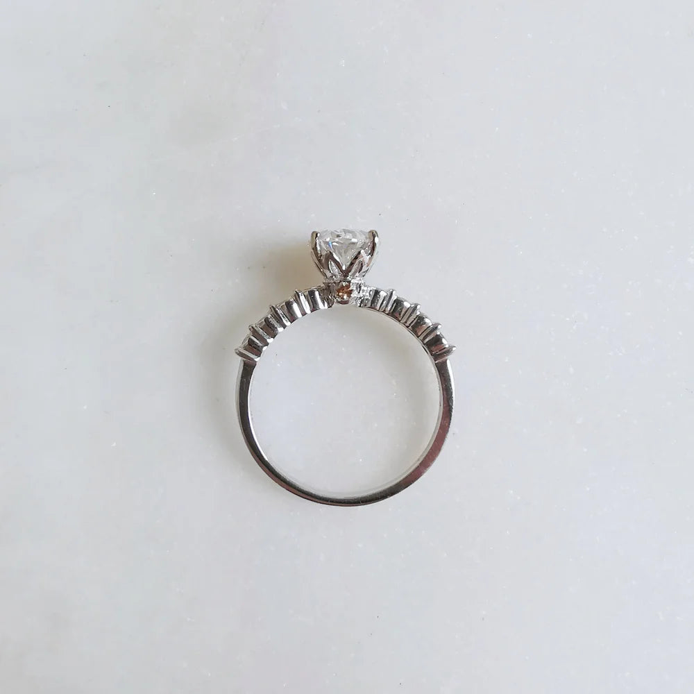 18K Dylan Lab-Diamond Engagement Ring