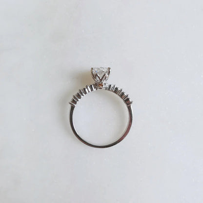 18K Dylan Lab-Diamond Engagement Ring