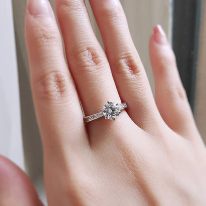 18K Dariel Lab Diamond Engagement Ring