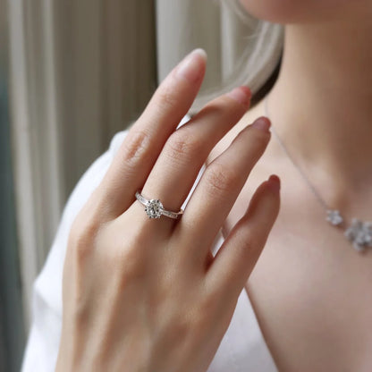 18K Dariel Lab Diamond Engagement Ring