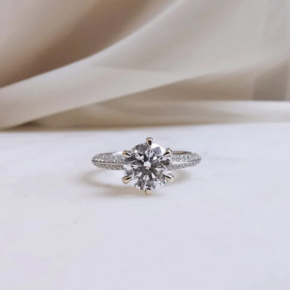 18K Duffy Lab Diamond Engagement Ring