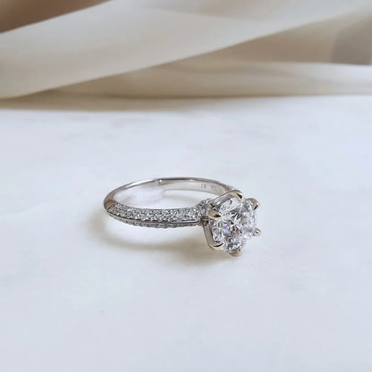 18K Duffy Lab Diamond Engagement Ring