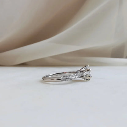 18K Duffy Lab Diamond Engagement Ring