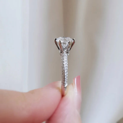 18K Duffy Lab Diamond Engagement Ring