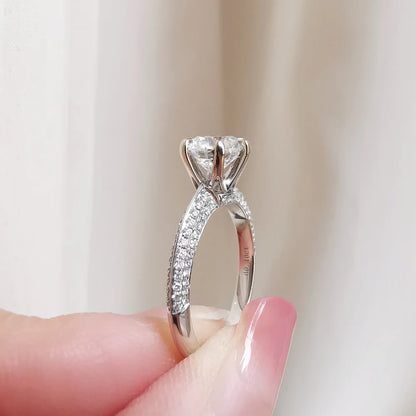 18K Duffy Lab Diamond Engagement Ring