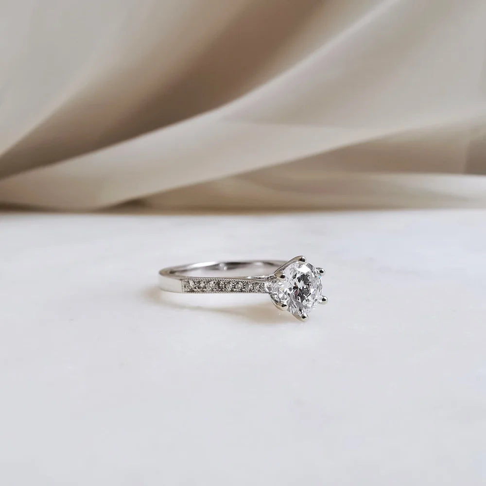 18K Blaire Lab Diamond Engagement Ring