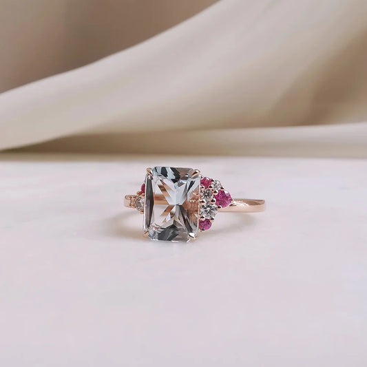 18K Cielo Aquamarine Ring