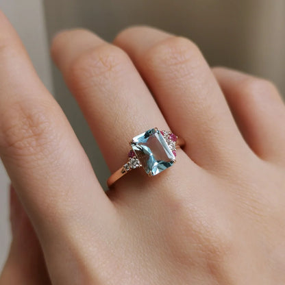18K Cielo Aquamarine Ring