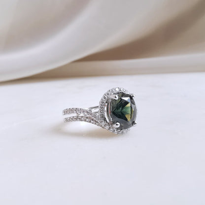 18K Adalynn Parti-Sapphire Ring