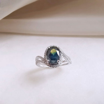 18K Adalynn Parti-Sapphire Ring