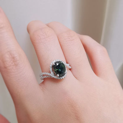 18K Adalynn Parti-Sapphire Ring