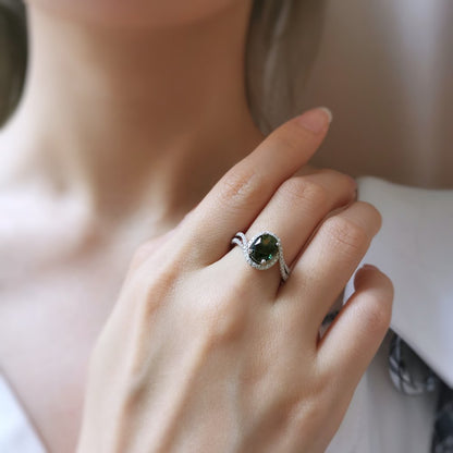 18K Adalynn Parti-Sapphire Ring