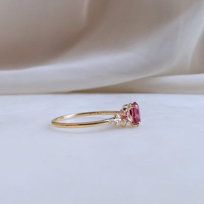 18K Gardenia Pink Sapphire Ring - Custom Made Only (4-6 Weeks)