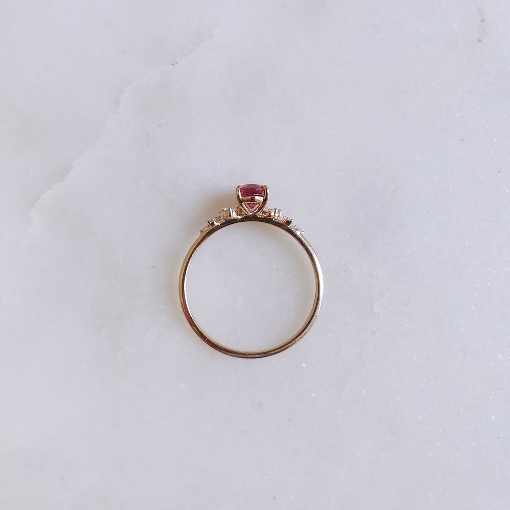 18K Gardenia Pink Sapphire Ring - Custom Made Only (4-6 Weeks)