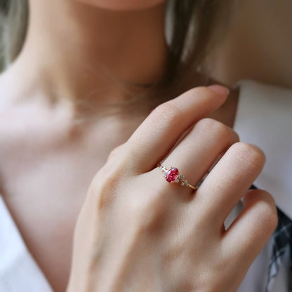 18K Gardenia Pink Sapphire Ring - Custom Made Only (4-6 Weeks)