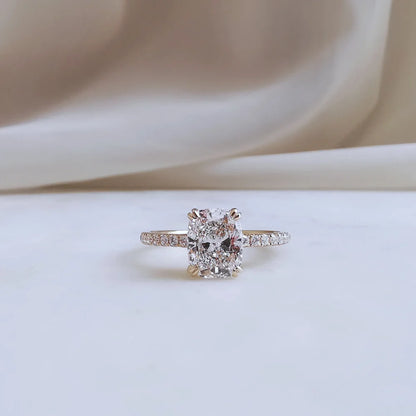 14K Gianna Cushion Lab-grown Diamond Ring