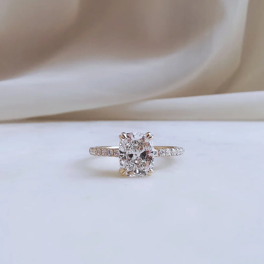 14K Gianna Cushion Lab-grown Diamond Ring