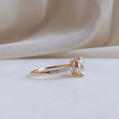 14K Gianna Cushion Lab-grown Diamond Ring