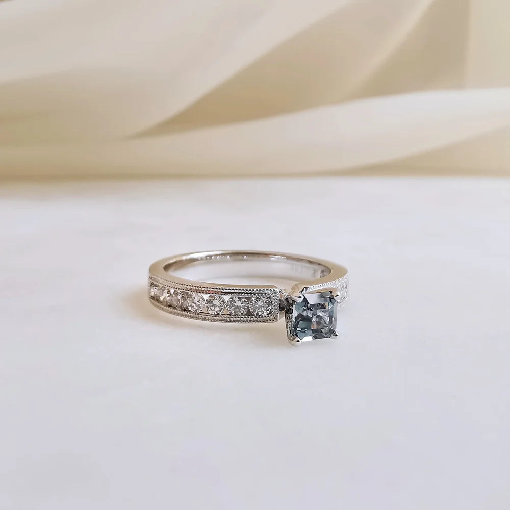 18K Emersyn Cushion Sapphire Ring