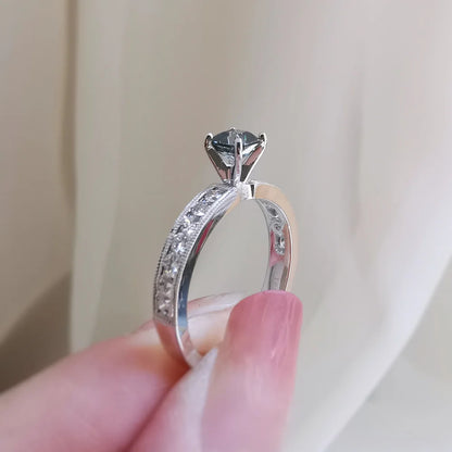 18K Emersyn Cushion Sapphire Ring