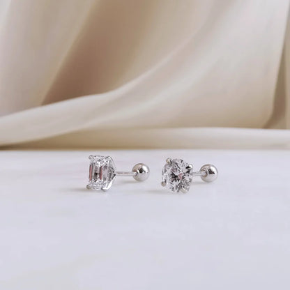 18K Henry Lab-grown Diamond Earring