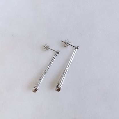 18K Celeste Sapphire Dangling Earring