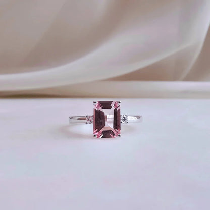 18K Catalina Morganite Ring