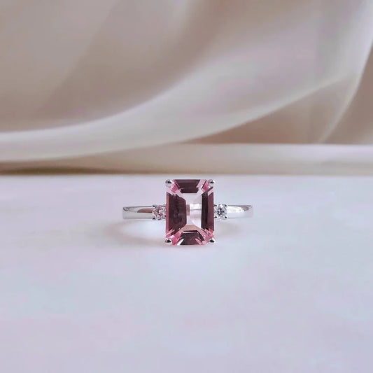 18K Catalina Morganite Ring