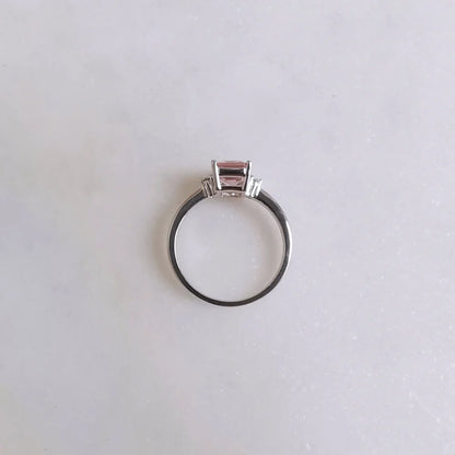 18K Catalina Morganite Ring