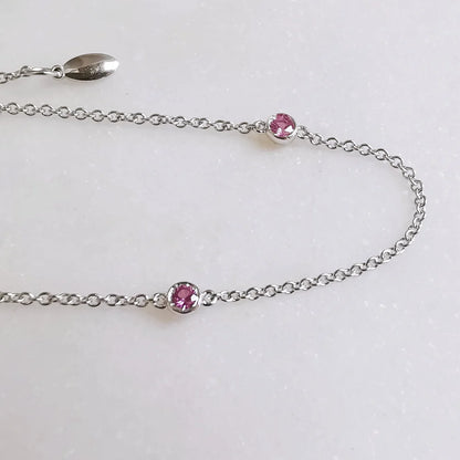 18K Three Sapphire Bracelet