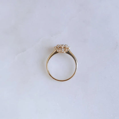 18K Luna White Sapphire Ring