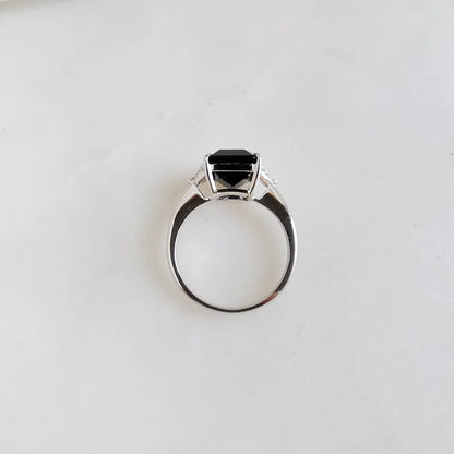 Emerald cut Tourmaline Ring