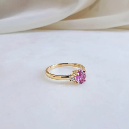 18K Cosmic Pink Sapphire Ring