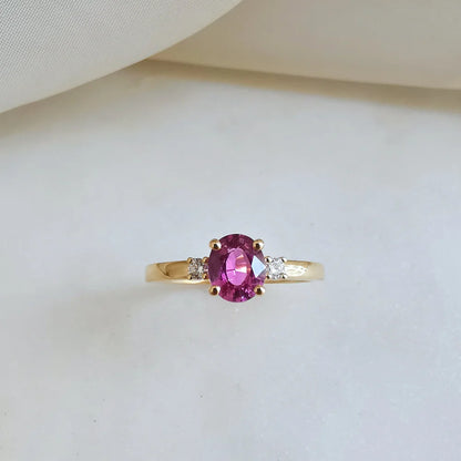 18K Cosmic Pink Sapphire Ring