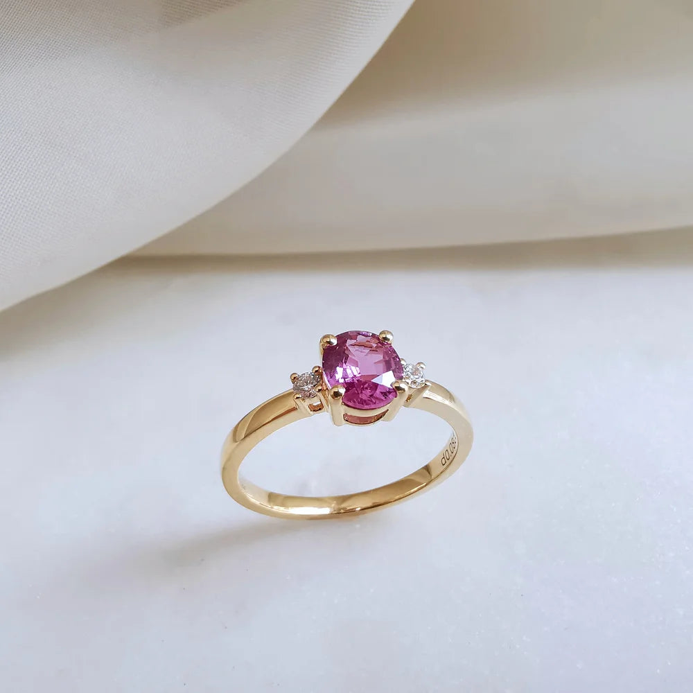 18K Cosmic Pink Sapphire Ring