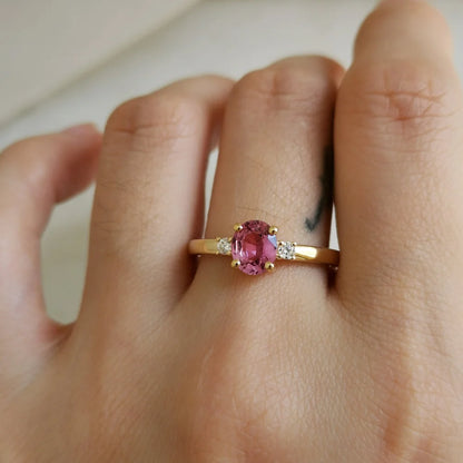 18K Cosmic Pink Sapphire Ring