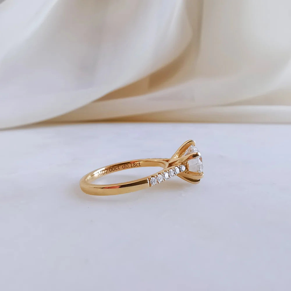 18K Nova Moissanite Ring