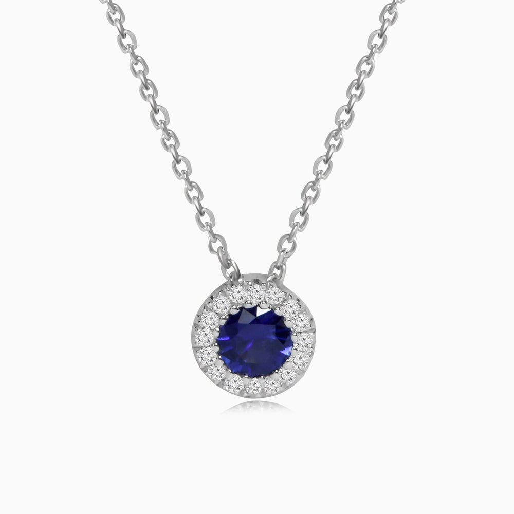 Mini Floating Sapphire Pendant