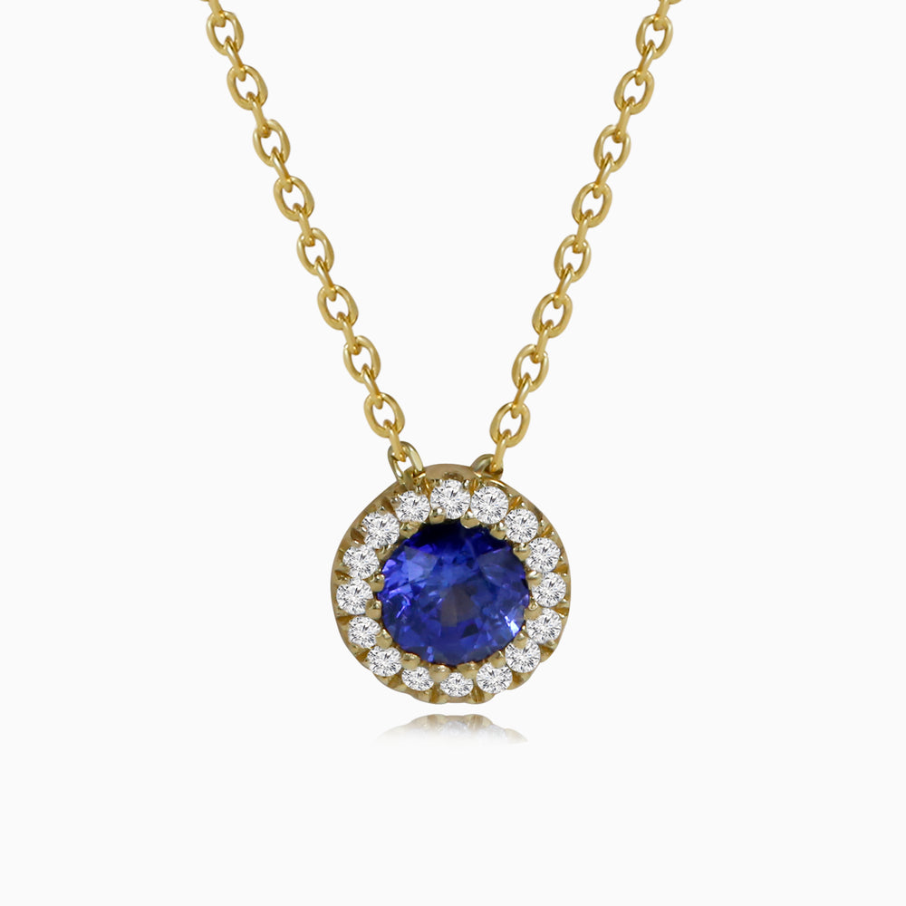 Mini Floating Sapphire Pendant