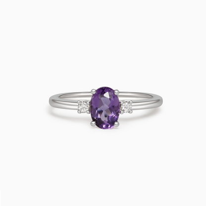 18K Petite Atmos Amethyst Ring