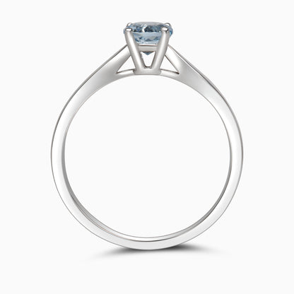 Classic round Aquamarine ring