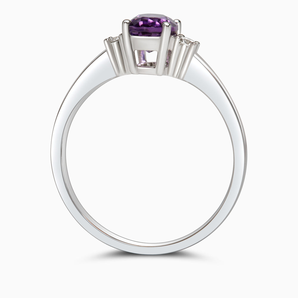 18K Petite Atmos Amethyst Ring
