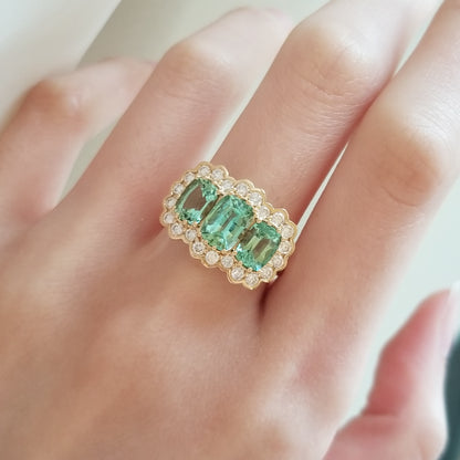 Legacy 3-Stone Tourmaline Ring