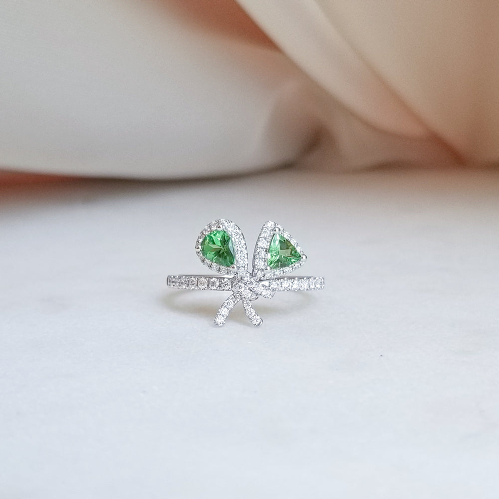 Green Bouquet Tourmaline Ring