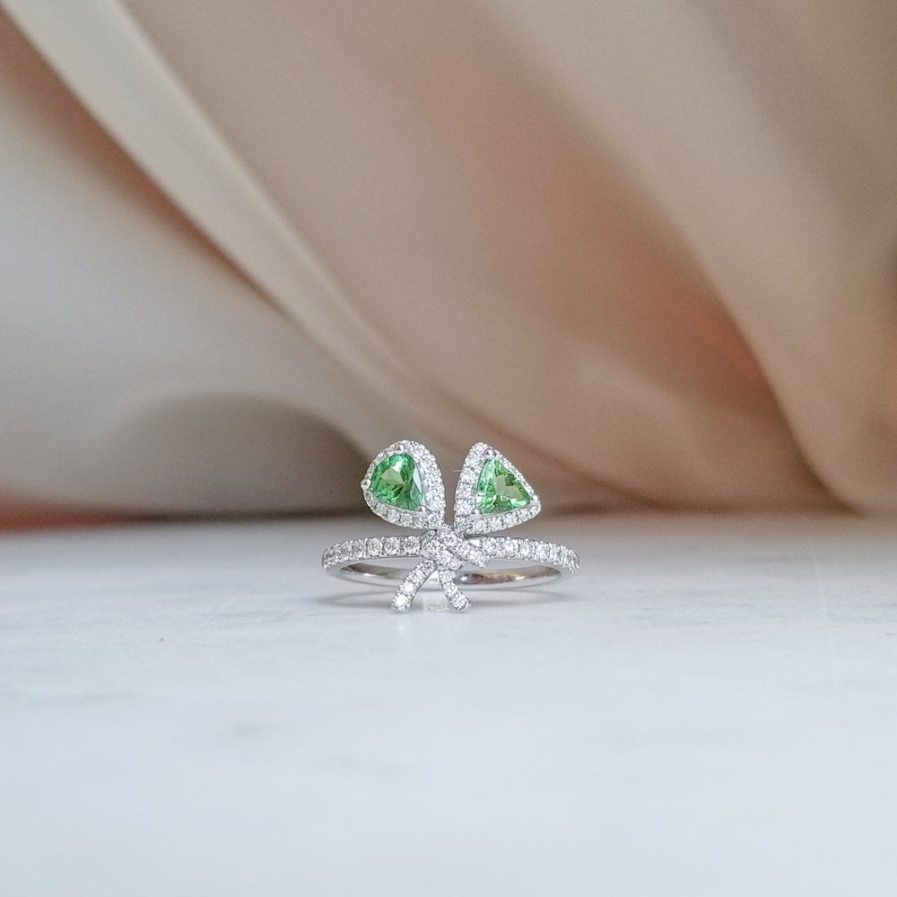 Green Bouquet Tourmaline Ring