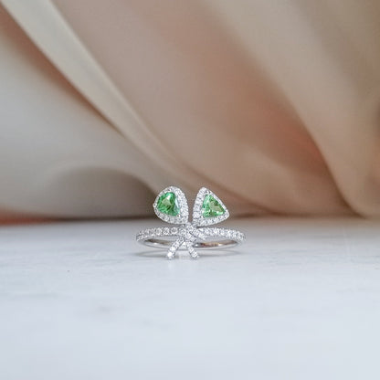 Green Bouquet Tourmaline Ring