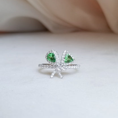 Green Bouquet Tourmaline Ring