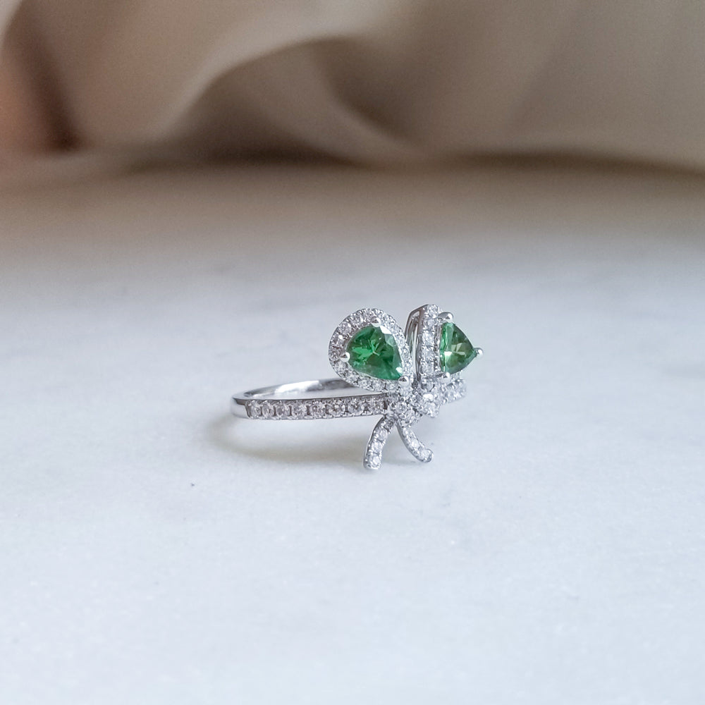 Green Bouquet Tourmaline Ring