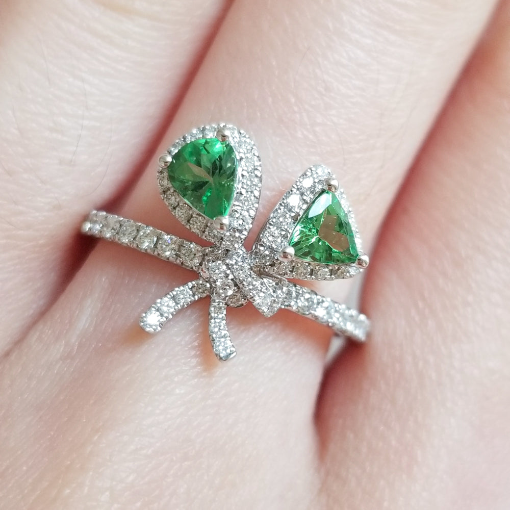 Green Bouquet Tourmaline Ring