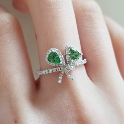 Green Bouquet Tourmaline Ring
